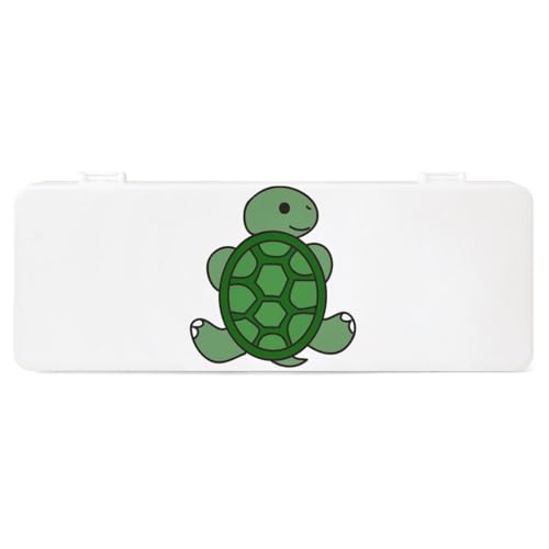 Cmagnifico Federmäppchen, Schildkrötenmuster, kreative einfache Schreibwaren-Box, 19,5 x 7,1 x 2,7 cm, Stil:, Einheitsgröße, Federmäppchen von Cmagnifico