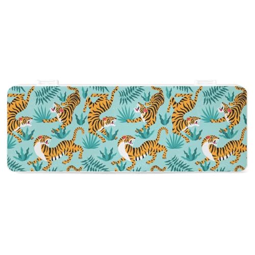 Cmagnifico Federmäppchen, Tigermuster, kreative einfache Schreibwaren-Box, 19,5 x 7,1 x 2,7 cm, Stil:, Einheitsgröße, Federmäppchen von Cmagnifico