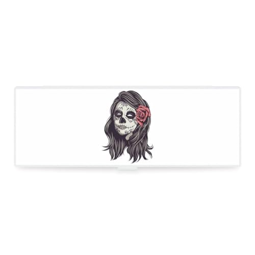 Cmagnifico Federmäppchen, Totenkopf-Prinzessin, kreative einfache Schreibwaren-Box, 19,5 x 6,8 x 3 cm, Stil:, Einheitsgröße, Federmäppchen von Cmagnifico