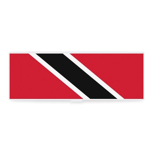 Cmagnifico Federmäppchen, Trinidad und Tobago-Flagge, kreative einfache Schreibwaren-Box, 19,5 x 6,8 x 3 cm, Stil:, Einheitsgröße, Federmäppchen von Cmagnifico