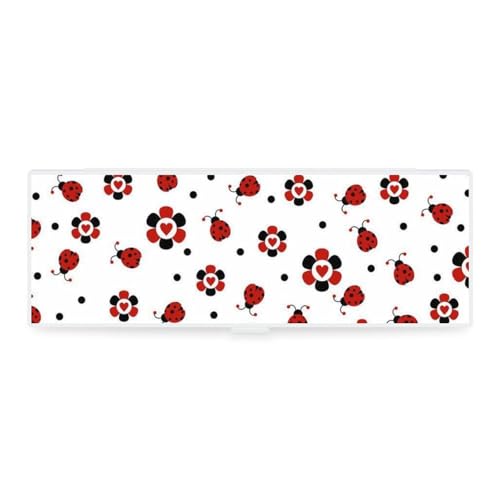 Cmagnifico Federmäppchen, lustiger Marienkäfer, kreative einfache Schreibwaren-Box, 19,5 x 6,8 x 3 cm, Stil:, Einheitsgröße, Federmäppchen von Cmagnifico