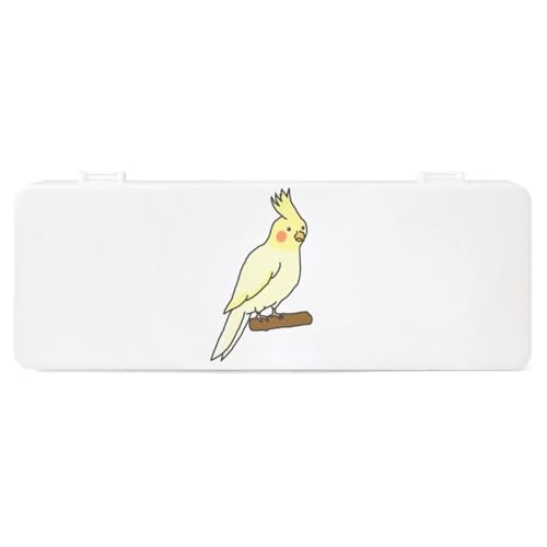 Cmagnifico Federmäppchen, niedliche Nymphensittiche, kreative einfache Schreibwaren-Box, 19,5 x 7,1 x 2,7 cm, Stil:, Einheitsgröße, Federmäppchen von Cmagnifico