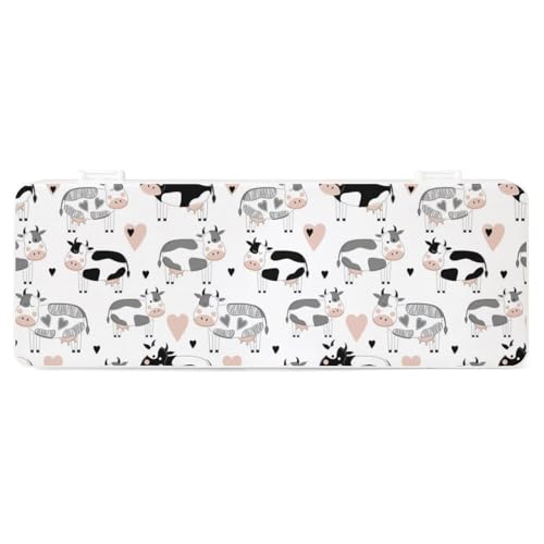 Cmagnifico Federmäppchen, niedliche Rinderkuh, kreative einfache Schreibwaren-Box, 19,5 x 7,1 x 2,7 cm, Stil:, Einheitsgröße, Federmäppchen von Cmagnifico