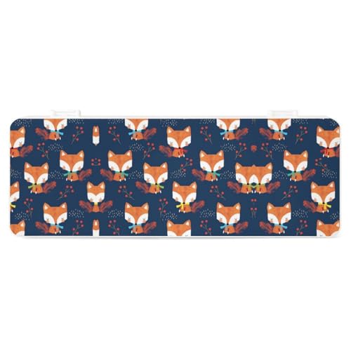 Cmagnifico Federmäppchen, niedlicher Schal, Fuchs, kreative einfache Schreibwaren-Box, 19,5 x 7,1 x 2,7 cm, Stil:, Einheitsgröße, Federmäppchen von Cmagnifico