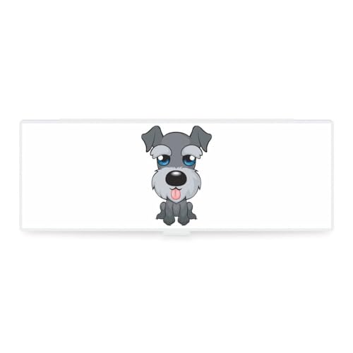 Cmagnifico Federmäppchen, niedlicher Schnauzer-Hund, kreative einfache Schreibwaren-Box, 19,5 x 6,8 x 3 cm, Stil:, Einheitsgröße, Federmäppchen von Cmagnifico