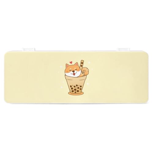 Cmagnifico Federmäppchen, niedliches Shiba InuCreative, einfache Schreibwaren-Box, 19,5 x 7,1 x 2,7 cm, Stil:, Einheitsgröße, Federmäppchen von Cmagnifico