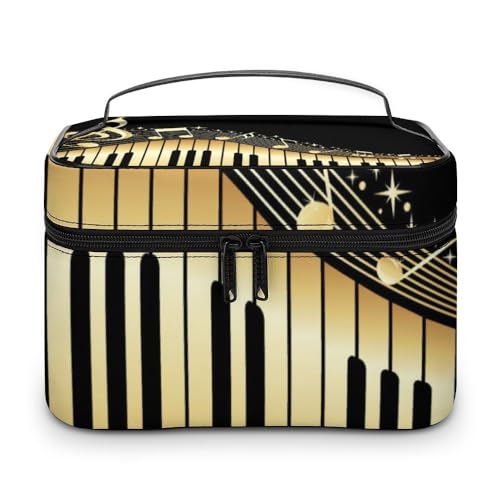 Cmagnifico Kosmetiktasche, Fuji Mountain Cherry Tree in Japan Make-up-Tasche, Leder Reise-Kulturbeutel für Damen, Style-4, 25x18x15cm von Cmagnifico