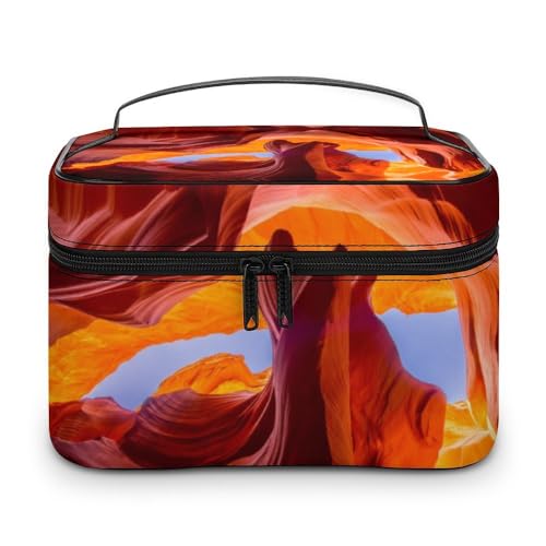 Cmagnifico Kosmetiktasche, Kanu-Paddel-Make-up-Tasche, Leder, Reise-Kulturbeutel für Damen, Stil:, 25x18x15cm von Cmagnifico