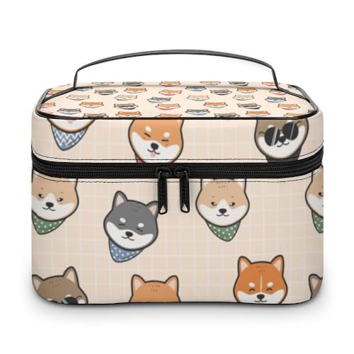 Cmagnifico Kosmetiktasche, Kuchen- und Teekannen-Blumen-Make-up-Tasche, Leder, Reise-Kulturbeutel für Damen, Stil 5, 25x18x15cm von Cmagnifico