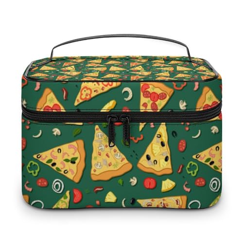 Cmagnifico Kosmetiktasche, lustige Corgi Make-up-Tasche, Leder, Reise-Kulturbeutel für Damen, Stil-2, 25x18x15cm von Cmagnifico