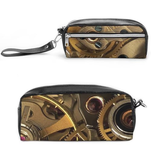 Cmagnifico Leder-Federmäppchen, coole Steampunk-Ausrüstung, Schreibwaren-Tasche als Federmäppchen für Büro und Schule, Geschäftsreise oder kleine Werkzeugbox, Make-up-Tasche von Cmagnifico