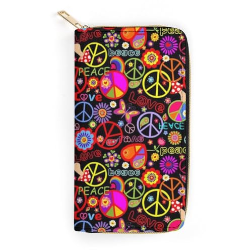 Cmagnifico Ledergeldbörse, Lesben-Pride-Flagge, kleine Größe und großes Fassungsvermögen, leicht zu tragen, Stil-6, 19.7x10.5cm, Modern von Cmagnifico