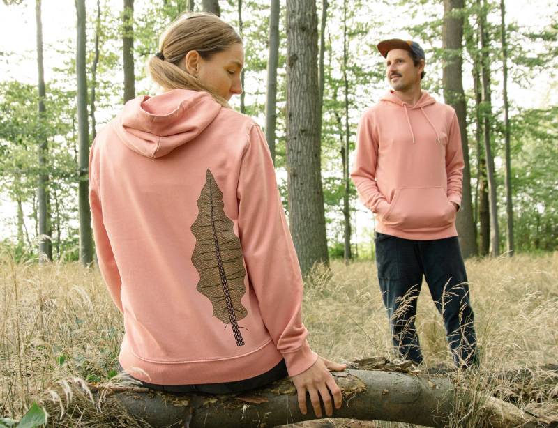 Bio Damen Hoodie Tanne in Rose Clay/Hoodies Frauen Kapuzenpullover 100% Biobaumwolle von Cmig