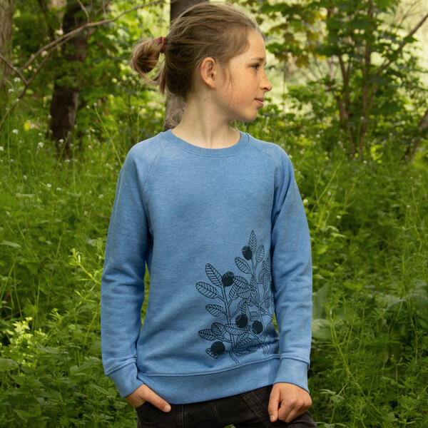 Cmig Blaubeer Pulli für Kinder in mid heather blue von Cmig