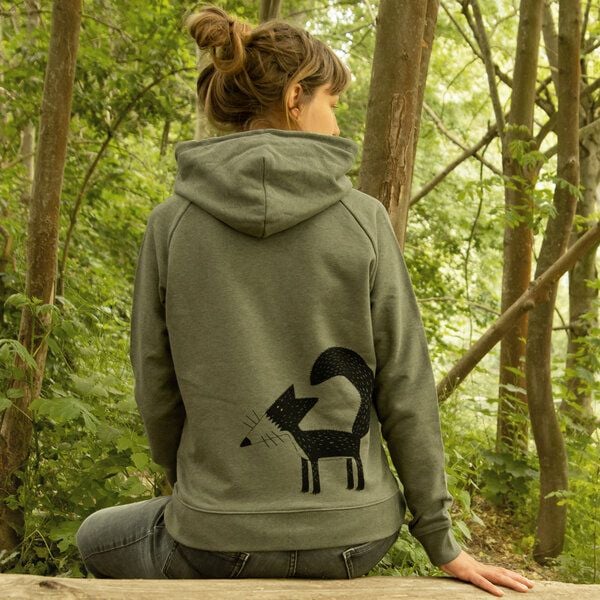 Cmig Damen Hoodie Franzi Fuchs in mid heather khaki von Cmig