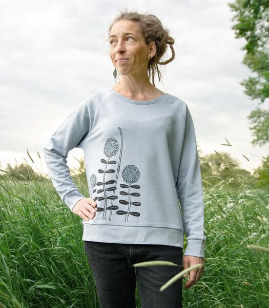 Cmig Damen Pullover Waldblumen in serene blue von Cmig