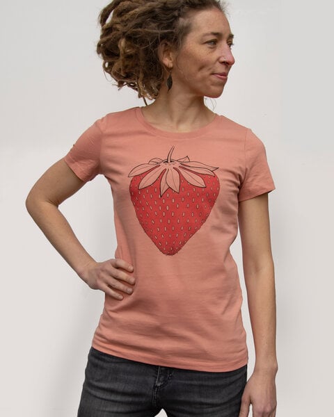 Cmig Damen T-Shirt Erdbeere in rose clay von Cmig