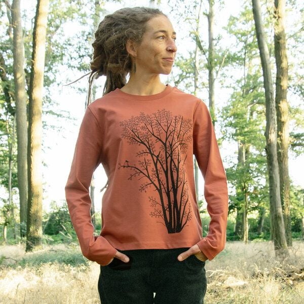 Cmig Erle mit Elster Langarmshirt von Cmig