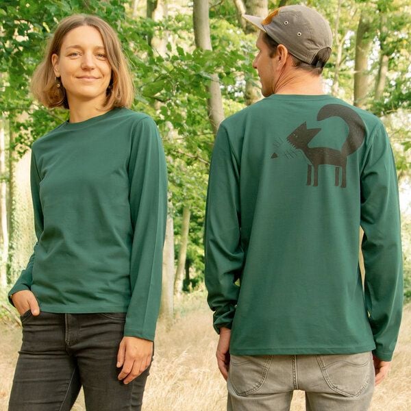 Cmig Franzi Fuchs Langarmshirt unisex in glazed green Cmig Franzi Fuchs Langarmshirt unisex in glazed green von Cmig