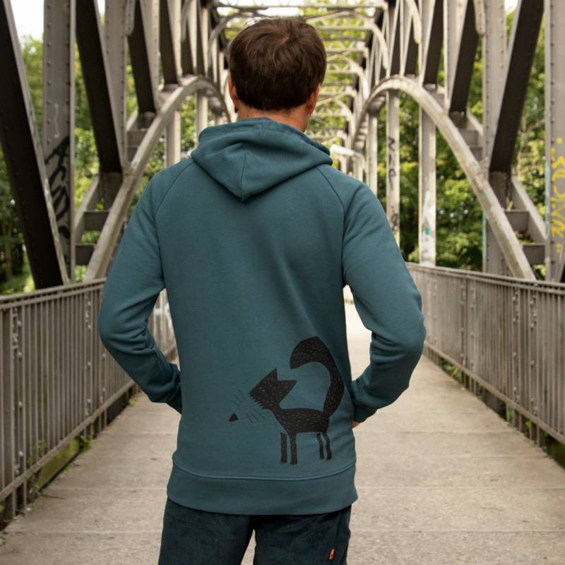 Fuchs Hoodie Herren/Pullover Sweatshirt Männer in Stargazer Fair&öko von Cmig