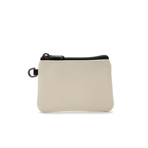 Cmis Kbei Einfarbige Münzgeldbörse aus Segeltuch, Reißverschluss, Mini-Münztasche, Schlüsseltasche, Geldfach, für Damen und Herren, einfache Münzgeldbörse, kleine Geldbörse, A4, Einheitsgröße von Cmis Kbei