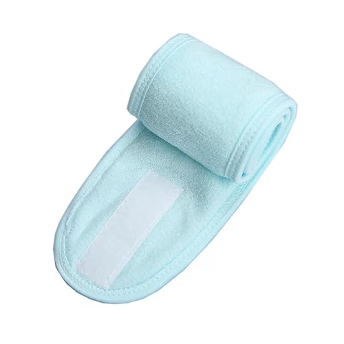 Cmis Kbei Einfarbige multifunktionale Damen-Stirnbänder, Gesichtswäsche/Yoga/Make-up, Klettverschluss, verstellbare Haarbänder, Haar-Zubehör (blau) von Cmis Kbei