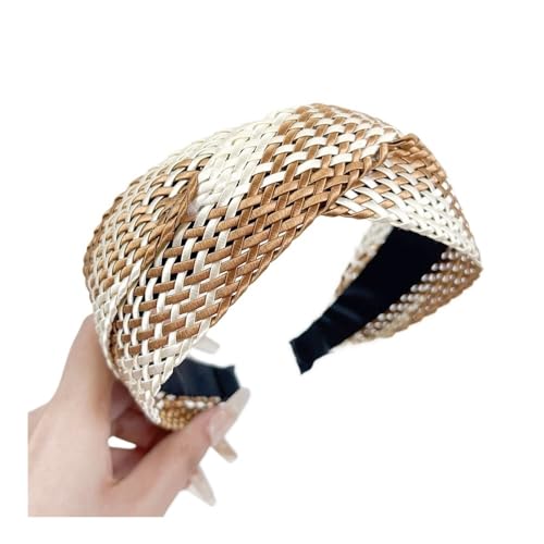 Cmis Kbei Geflochtenes Haarband, vielseitig einsetzbar, mit Schleife, Haarschmuck (Kaffeebraun 1) von Cmis Kbei