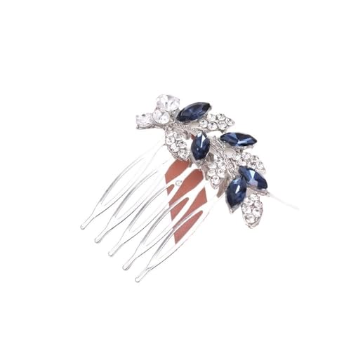 Cmis Kbei Haarnadeln mit Kristallblättern, Kämme für Damen, Brautschmuck, Hochzeit, Haarschmuck, Strass, Party-Haarnadel, Kopfschmuck (Stil 01) von Cmis Kbei