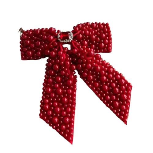 Cmis Kbei Haarspange mit süßen Perlen und Schleife, für Damen, modisch, Y2K, 4 Stück von Cmis Kbei