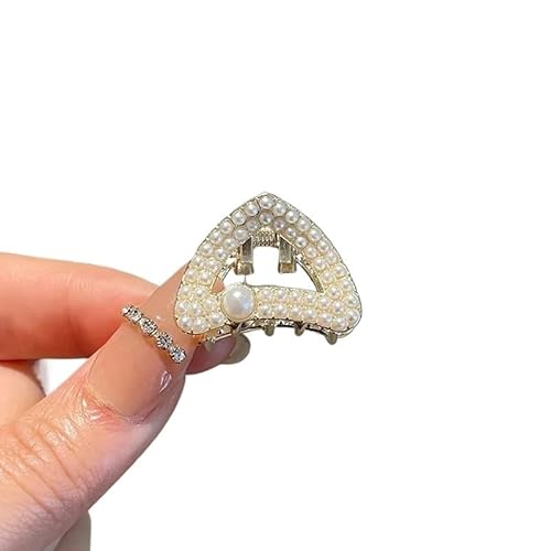 Cmis Kbei Mini-Haarklammer mit Perlen und Strasssteinen, Retro-Diamant-Blume, für Damen und Mädchen, Krabben-Klammer, kleine Haarnadeln (3051) von Cmis Kbei
