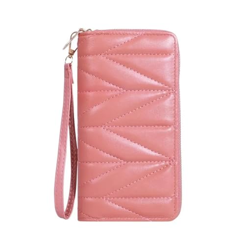 Cmis Kbei Modische gesteppte lange Geldbörse für Damen, mit Reißverschluss, Clutch, Münzgeldbörse, mehrere Kartenfächer, Handytasche, dunkelrosa, Einheitsgröße Cmis Kbei Modische gesteppte lange Geldbörse für Damen, mit Reißverschluss, Clutch, Münzgeldbörse, mehrere Kartenfächer, Handytasche, dunkelrosa, Einheitsgröße von Cmis Kbei