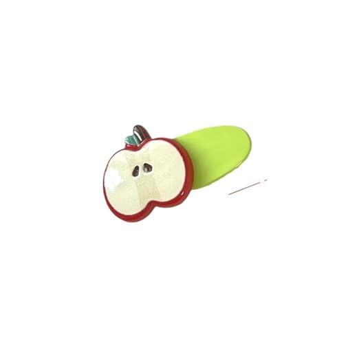 Cmis Kbei Niedliche kleine Haarspange mit rotem Apfel, Entenschnabel-Clip, süßes Mädchen, Haarnadel, passt zu jedem Pony, Seitenklammer, Kopfbedeckung, Haarspange, Haar-Accessoire Cmis Kbei Niedliche kleine Haarspange mit rotem Apfel, Entenschnabel-Clip, süßes Mädchen, Haarnadel, passt zu jedem Pony, Seitenklammer, Kopfbedeckung, Haarspange, Haar-Accessoire von Cmis Kbei