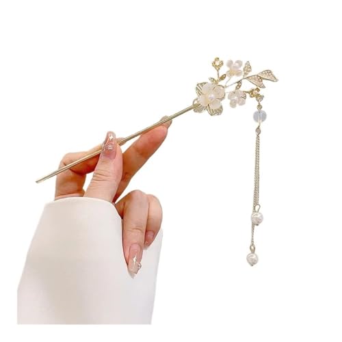 Cmis Kbei Retro-Quaste, Perlen, Strass, Haarnadel, chinesischer Stil, Haarnadel für Hochzeit, Haarschmuck, Charm, Metall-Haarnadeln, Schmuck für Damen (D) von Cmis Kbei