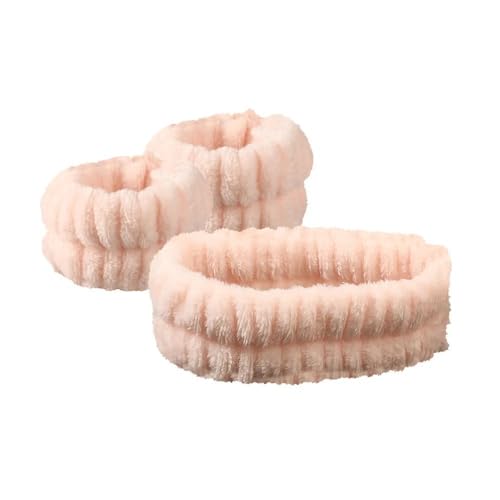Cmis Kbei Stirnbänder zum Waschen des Gesichts, Armband-Set, Damen-Stirnband, Armbänder, saugfähig, wasserdicht, Make-up, Gesichtswäsche, Haar-Zubehör (U) von Cmis Kbei
