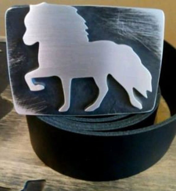 Gürtelschnalle "Buckle" Isländer in Der Gangart Tölt von CncartcutShop