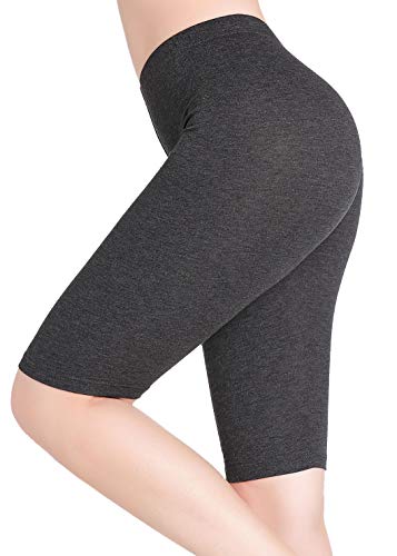 CnlanRow Damen Elastische Unterrock Shorts Sport Knee Leggings Kurz - Schlank Bequem von CnlanRow