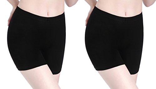CnlanRow Damen Kurz Hose Unter Kleid Short Leggins - Elegante Dünn Stretch Sports Pants von CnlanRow