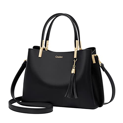 Cnolés Damen Handtasche Lederhandtasche elegante und hochwertige Damen Henkeltasche elegantes Design aus Italien feine Verarbeitung Umhängetasche Leder Schultertasche von Cnoles