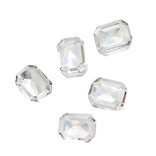 10x Herznagel Strasssteine ​​Spitzer Bottom Crystal Edelsteine ​​klare Nagelschütze Nails Kunstdekorationen Für Frauen von Cnrfeoap