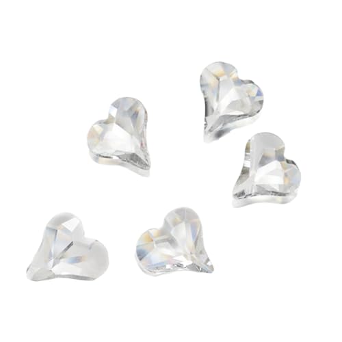 10x Herznagel Strasssteine ​​Spitzer Bottom Crystal Edelsteine ​​klare Nagelschütze Nails Kunstdekorationen Für Frauen von Cnrfeoap