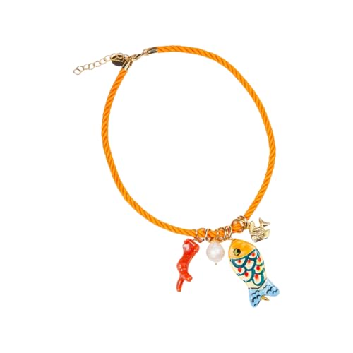 Cnrfeoap Minimalisten Meer Inspirierte Halskette Mit Abnehmbarem Charme Bequemer Tragenharzschmuck Für Erwachsene Trendige Halskette von Cnrfeoap