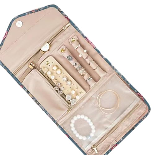 Cnrfeoap Personalisierte Kleine Schmucktasche Praktische Schmuck Organisatoren Mit Trennwänden Eleganter Ohrringe Halskettenhalter Für Frauen von Cnrfeoap