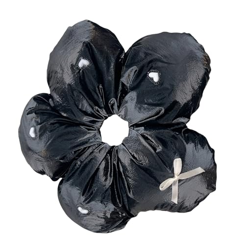 Cnrfeoap Stylish 3D Blumenbrot Haarringe Schöne Brot Scrunchie Mit 3D Bowknot Und Blumendetails Für Stilvollen Aussehen von Cnrfeoap