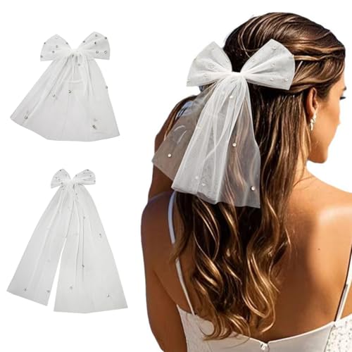 Einzigartige Haarspange mit Strasssteinen, Schleier, Haarspange, ergänzt Brautkleidung und Abendkleider für Hochzeiten und Partys von Cnrfeoap