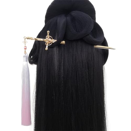 Exquisite Haarnadel verziert mit Quasten, künstlerischer Haarstab mit Quasten, stilvoller Haarnadel-Anhänger für ein elegantes Statement von Cnrfeoap