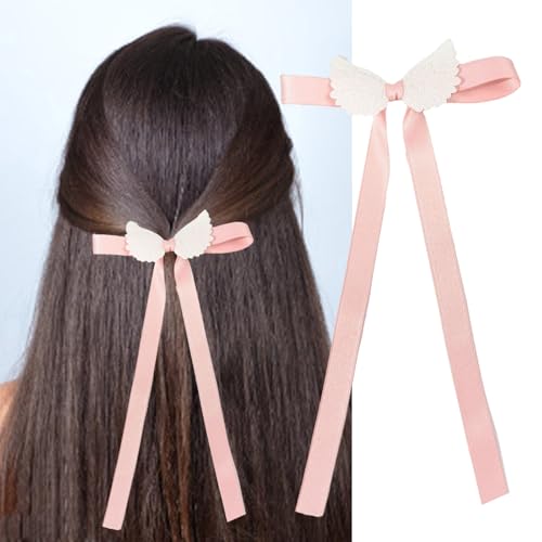 Flache Haarspange für Mädchen, Ballettkern für Frauen, Mädchen, Strauß, süße Schleifen, süße Balletcore-Foto-Requisiten von Cnrfeoap