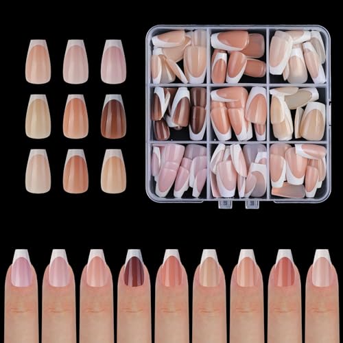 French Tip Press on Nails French Nails Fake Nails Short Press on Nails Short Nails For Woman Nails Art Manicure French von Cnrfeoap
