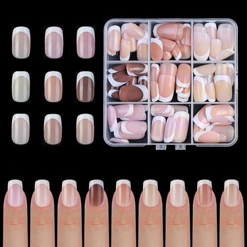 French Tip Press on Nails French Nails Fake Nails Short Press on Nails Short Nails For Woman Nails Art Manicure French von Cnrfeoap