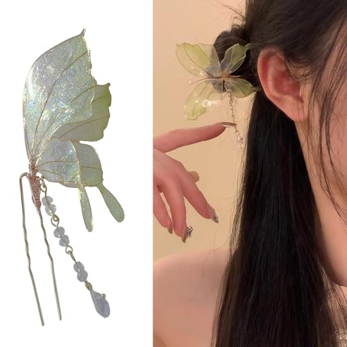 Haarnadel, chinesische Antike Quasten, Haarstäbchen, traditionelle Haarnadel, Perlen, Haarspange, luxuriöser Schmuck von Cnrfeoap