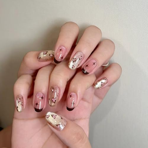 Künstliche Fingernägel, zum Aufkleben, Katzenaugen, zum Aufdrücken, für Frauen, Design für künstliche Nägel von Cnrfeoap